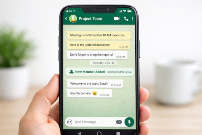 ވަޓްސްއެޕް ގްރޫޕްގެ ކުރީގެ މެސެޖުތައް އާ މެންބަރުންނަށް ފެންނަ ގޮތް ހަދަނީ