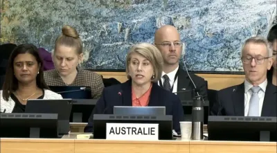 ޔުނިވަރސަލް ޕީރިއޮޑިކް ރިވިއުގެ 51 ވަނަ ބައްދަލުވުމުގައި އޮސްޓްރޭލިއާ އިން ބައިވެރިވާ ވަފުދު.