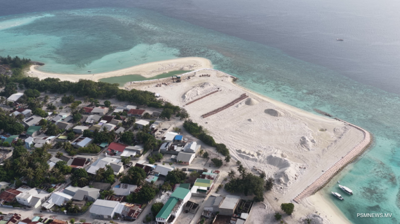 ވެލިދޫ ބިން ހިއްކުމުގެ މަސައްކަތް ފެބުރުވަރީގެ ނިޔަލަށް ނިންމަނީ