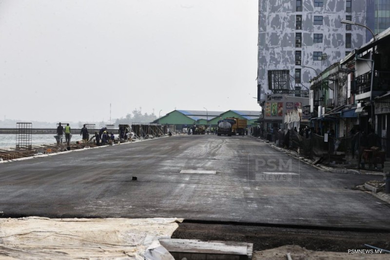 ބާޒާރުމަތީ ސަރަޙައްދުގައި ތާރު އެޅުމުގެ މަސައްކަތް ނިންމާލައިފި