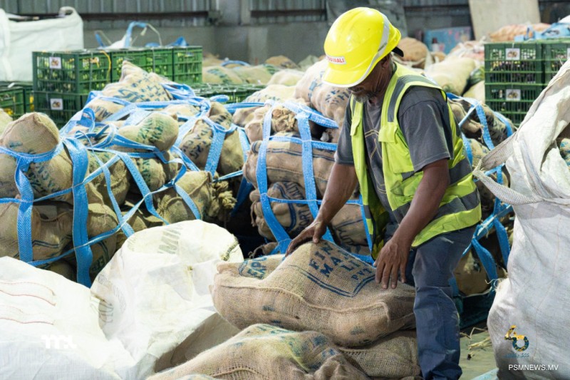 މާލޭ ވިޔަފާރި ބަނދަރުން 480 ޓަނުގެ ޕެރިޝަބަލް މުދާ ކްލިއަރކޮށްފި