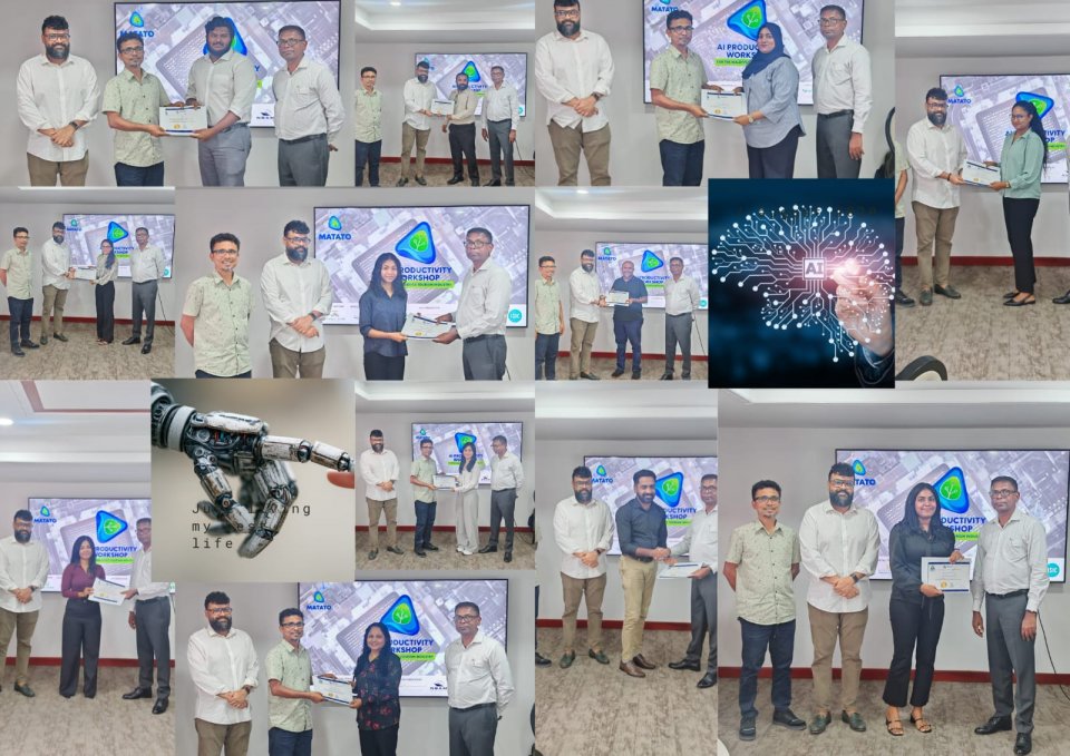 މަޓާޓޯއިން ބޭއްވި "އޭއައި ޕްރޮޑަކްޓިވިޓީ ވޯކްޝޮޕް" ނިންމާލައިފި