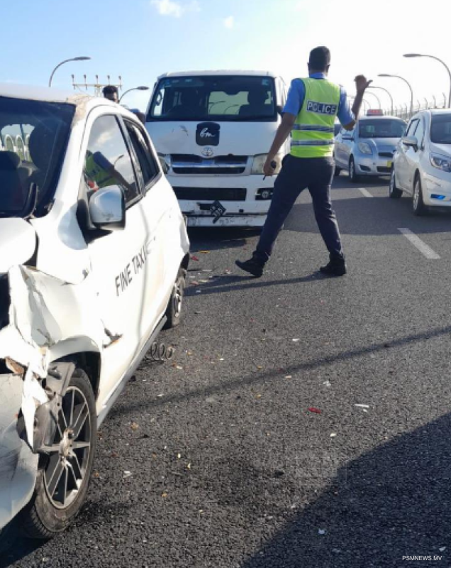 ބްރިޖާއި އެއާޕޯޓް މަގު ގުޅޭ ކަންމަތީގައި ނުރައްކާތެރި އެކްސިޑެންޓެއް