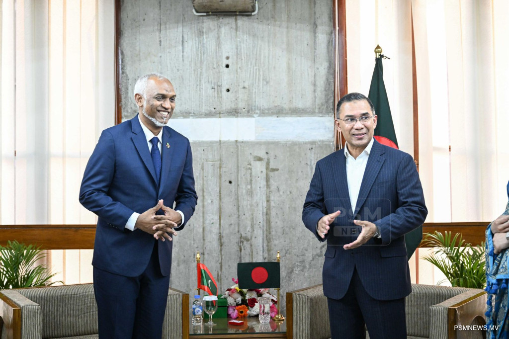 ބަންގްލަދޭޝްގެ ބޮޑުވަޒީރު ހުވާކުރުމުގެ ރަސްމިއްޔާތުގައި ރައީސް ބައިވެރިވެ ވަޑައިގެންފި