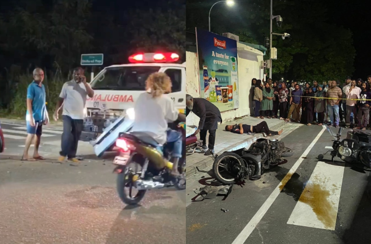 ހިތަދޫގައި އެކްސިޑެންޓުވެ އަނިޔާވި ބަޔަކު ގޮވައިގެން ދިޔަ އެމްބިއުލެންސެއް ވެސް އެކްސިޑެންޓު ވެއްޖެ