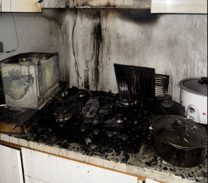 ހުޅުމާލޭ އެޕާޓްމަންޓެއްގައި އަލިފާނުގެ ހާދިސާއެއް، 5 މީހަކަށް ބޯހިޔާވަހިކަން