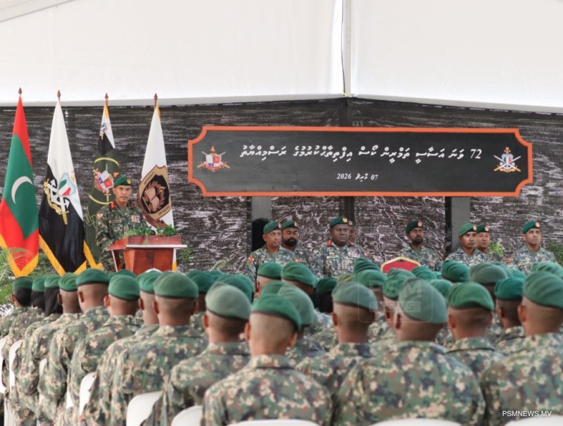ސިފައިންގެ 72 ވަނަ އަސާސީ ތަމްރީނު ކޯސް އިފްތިތާޙްކޮށްފި