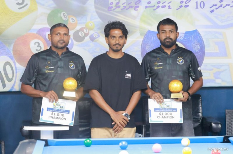 ނިހާޒާއި އަޒީގެ ހަނދާނީ ބިލިއާޑް މުބާރާތުގެ ޗެމްޕިއަންކަން ސޯލްޖަރސްއަށް