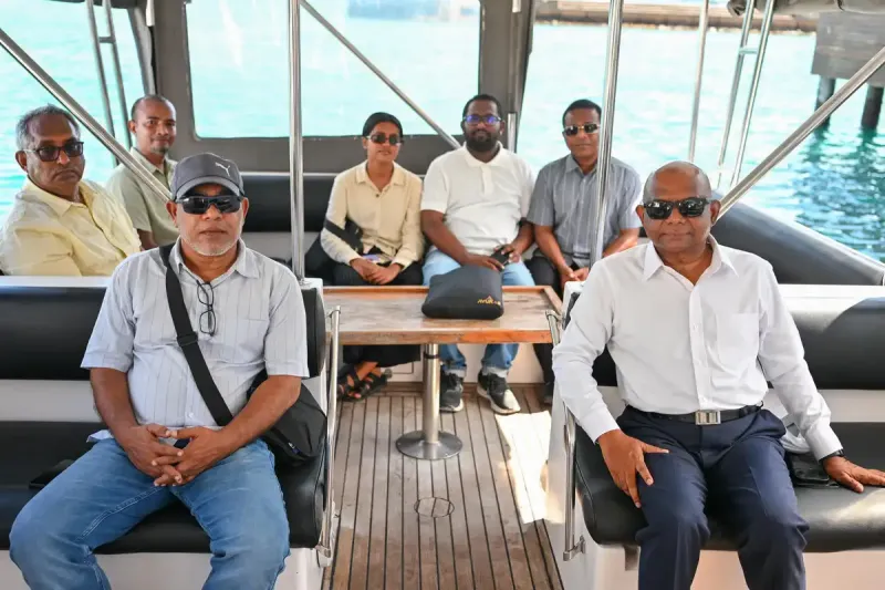 އެމްޑީޕީގެ ރައީސް އަބްދުﷲ ޝާހިދު ލޯކަލް ކައުންސިލް އިންތިހާބުގެ ކެމްޕޭނަށް އއ، ބ އަދި ރ އަތޮޅަށް ފުރާވަޑައިގެންފި