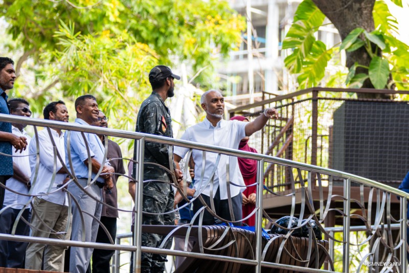 ސަލްޓަން ޕާކު ތަރައްޤީކުރުމުގެ މަސައްކަތް ރައީސް ބައްލަވާލައްވައިފި