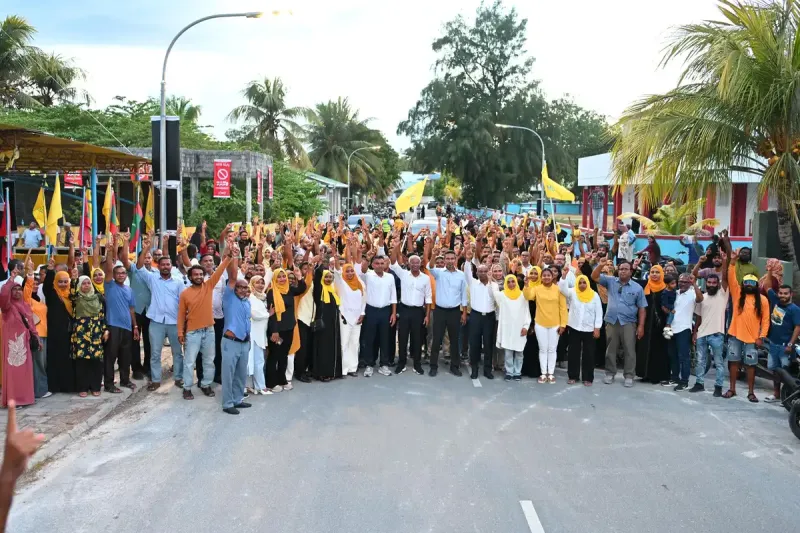 ފުވައްމުލަކު ސިޓީ އިން ރައީސް ސޯލިހް އާއި އެމްޑީޕީގެ ޓީމަށް ހޫނު މަރުހަބާ އެއް