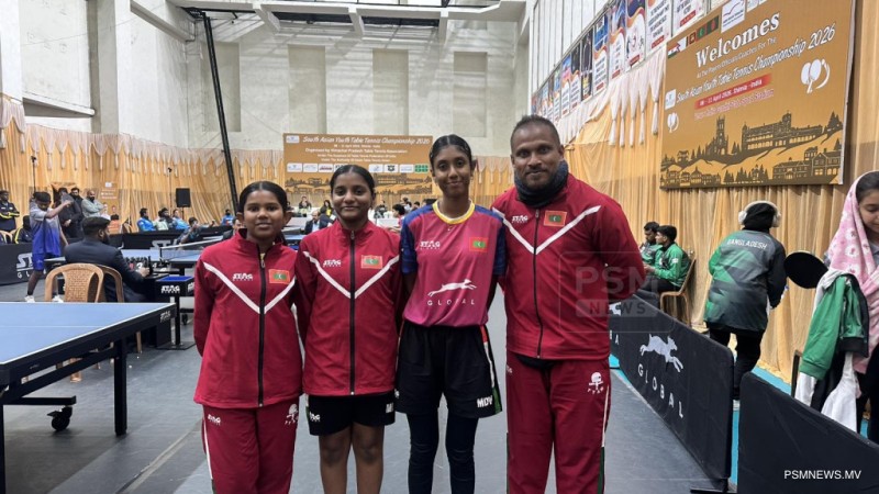 ސައުތު އޭޝިއަން ޔޫތު ޓީޓީ ޗެމްޕިއަންޝިޕް: ރާއްޖެއަށް ރިހި މެޑަލް