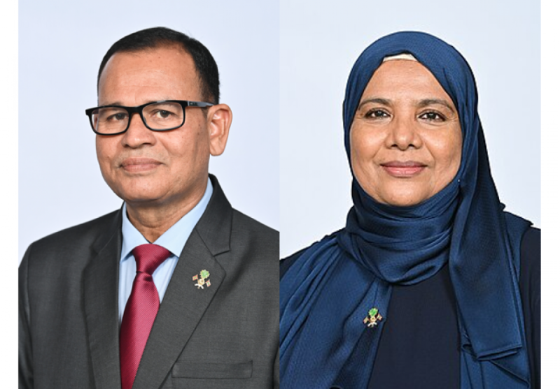 މިނިސްޓަރު އާދަމް ޝަރީފު އިސްތިއުފާ ދެއްވައިފި، އައިޝަތު ޝިހާމް ވަކިކޮށްފި