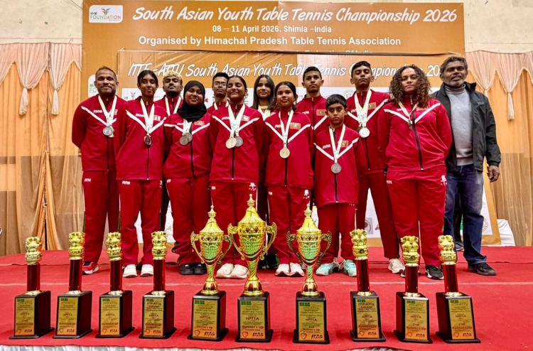 ދެކުނު އޭޝިއާގެ ޔޫތު ޓީޓީ ޗެމްޕިއަންޝިޕުން ތިން ރިހި މެޑައްޔާ އެކު ރާއްޖެ އަށް ތާރީހީ ކާމިޔާބެއް