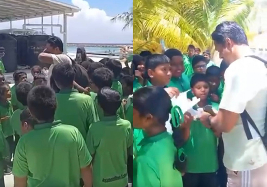 މިއީ ލޯތްބާއި އިހުތިރާމު، ދަރިވަރުން މި މުދައްރިސް ރޮއްވާލައިފި