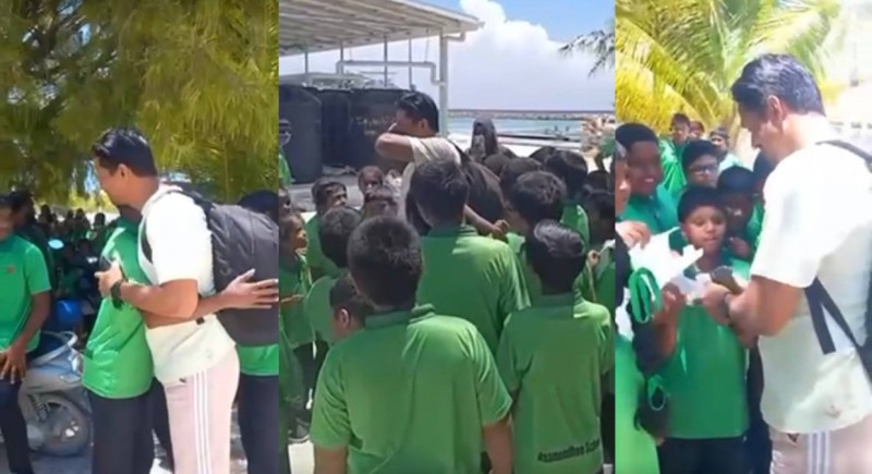 މިއީ ލޯތްބާއި އިހުތިރާމު، ދަރިވަރުން މި މުދައްރިސް ރޮއްވާލައިފި