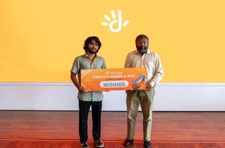 ދިރާގުގެ 'ކާށްޓެއް ބިނދެގެން ޗައިނާއަށް' ޕްރޮމޯޝަންގެ ނަސީބުވެރިޔާ ހޮވައިފި