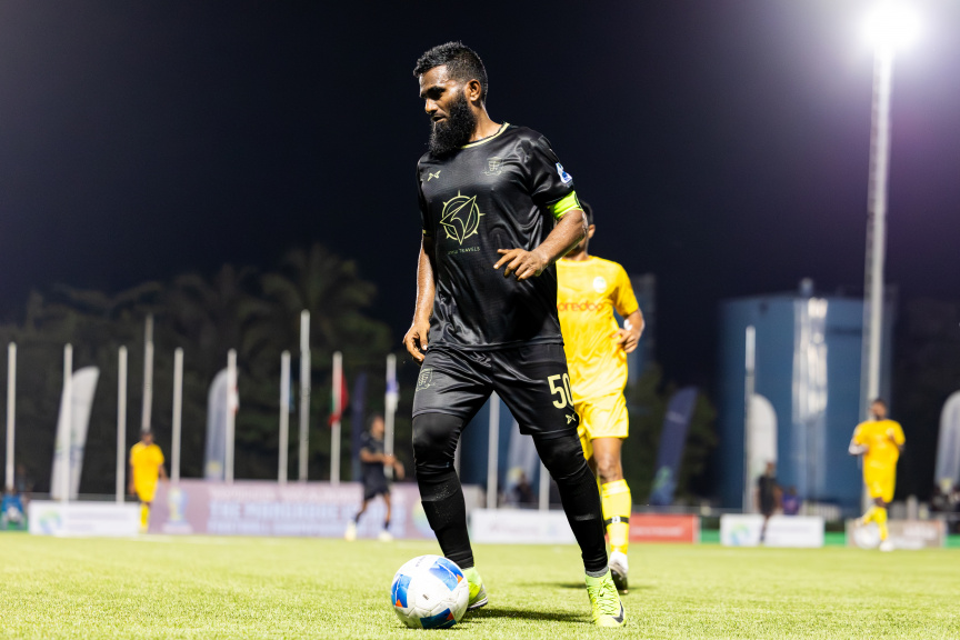 ރަށާ ދެކޮޅަށް ސަމުއްޓެ ޖެހި ގޯލާއެކު ޖިބިއްލީ އަތުން މާޒިޔާއަށް ޕޮއިންޓެއް