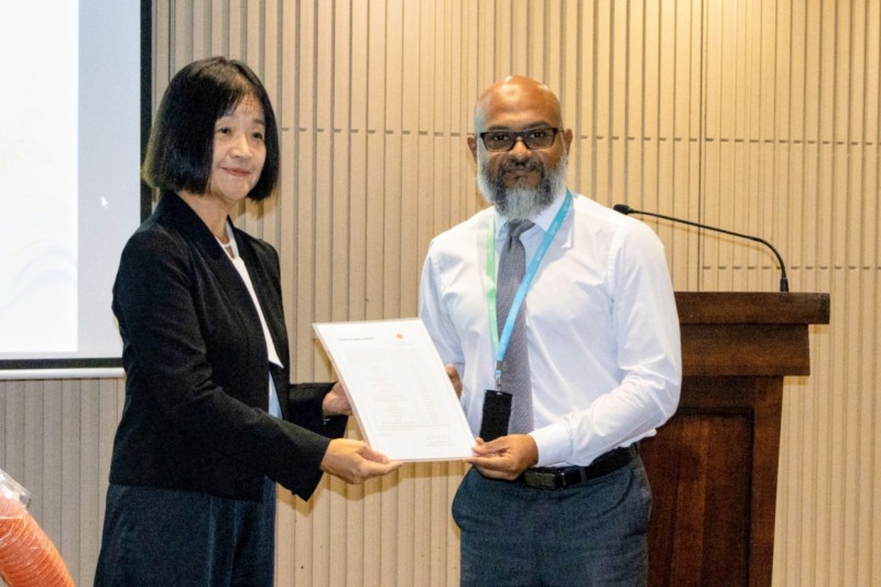 ޖަޕާނުން އެންޑީއެމްއޭއަށް 4 މިލިއަން ޑޮލަރުގެ ތަކެތި ހަދިޔާކޮށްފި
