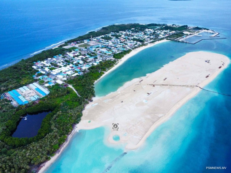 ށ. މިލަންދޫ ބިން ހިއްކުމުގެ މަސައްކަތުގެ %90 ނިމިއްޖެ