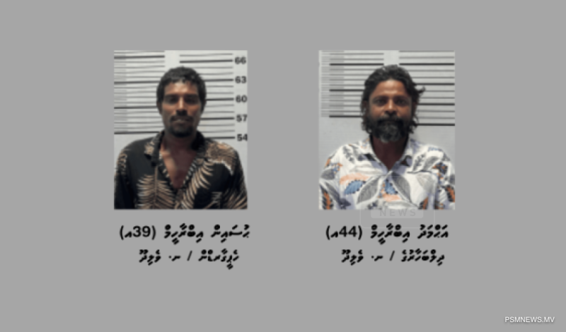 ޑައިމޯފިން ޓްރެފިކްކުރުމުގެ ކުށް ސާބިތުވެ، ދެމީހަކު ޖަލަށް