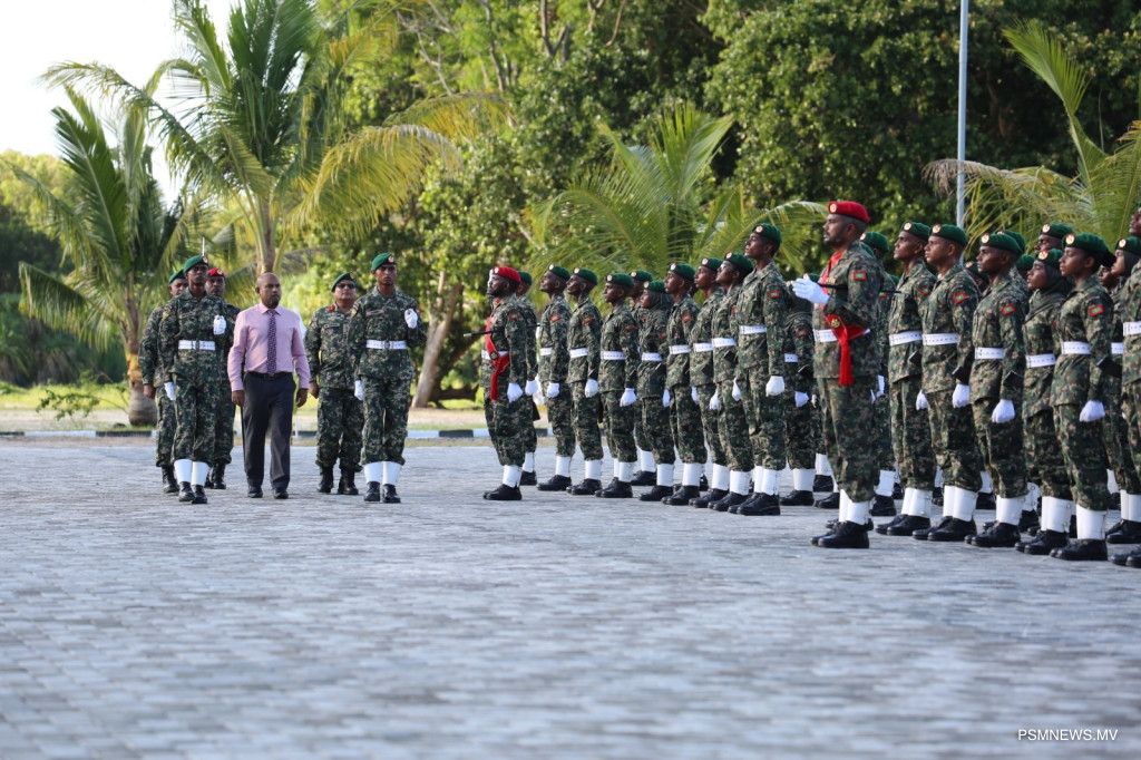 ސިފައިންގެ އަސާސީ ތަމްރީނު ކޯހުގެ ދަސްވެނިވުން ބާއްވައިފި