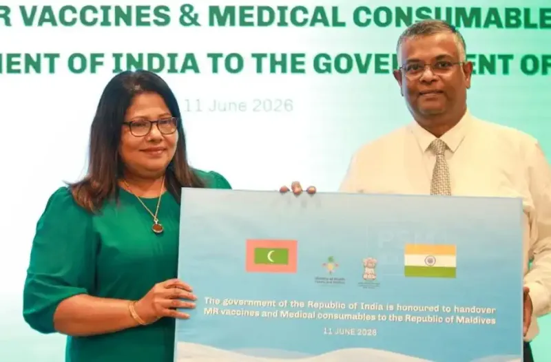 އިންޑިއާއިން ރާއްޖެއަށް 20،000 ޑޯސްގެ ހިމަބިހީގެ ވެކްސިން ހަދިޔާކޮށްފި