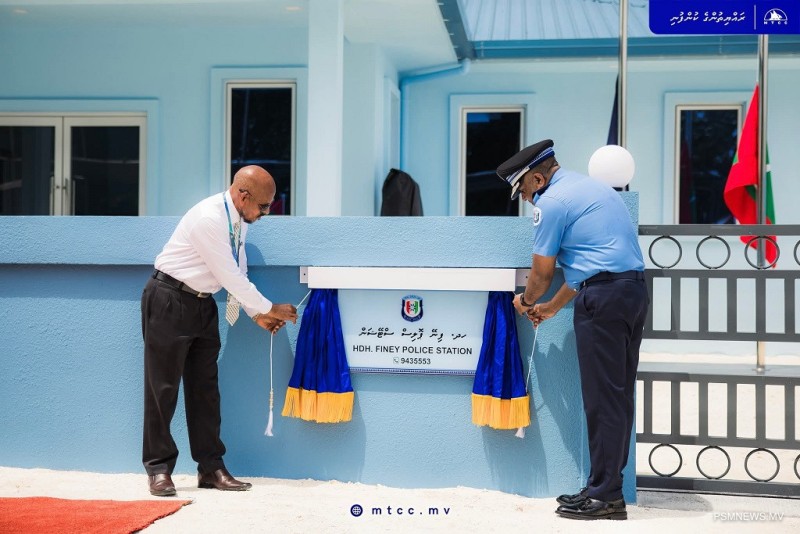 ފިނޭގައި ތަރައްޤީކުރި ޕޮލިސް ސްޓޭޝަން ހުޅުވައިފި