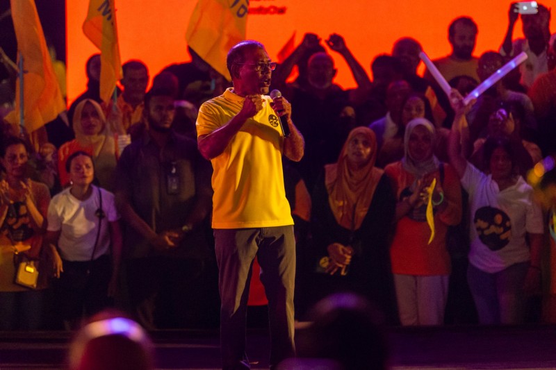 ކެމްޕޭން ނިންމަވަމުން ނަޝީދު: ހިތްވަރު ބައްޔެއްނުވާނެ، ރައީސް މުއިއްޒު ބަލިކުރާނަން،  ވައްޓައިލާނަން
