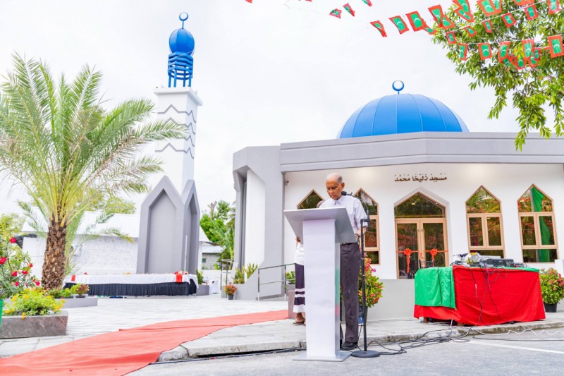 އަމިއްލަ ގޯތި ވަގުފުކުރައްވައި، ވިޔަފާރިވެރިޔާ ޞާލިޙް މިސްކިތެއް ބިނާކުރައްވައިފި