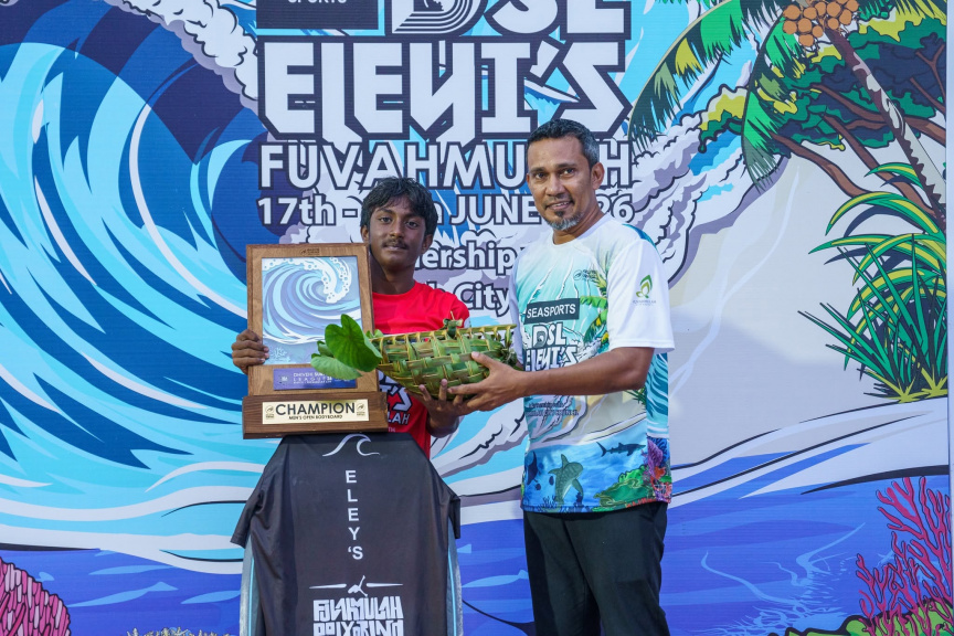 ދިވެހި ސާފް ލީގު 2026: ފުވައްމުލަކުގައި ބޭއްވި ފުރަތަމަ މުބާރާތުގެ އޯޕަން ބައިގެ ޗެމްޕިއަންކަން ޔަސީނަށް