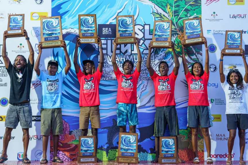 ދިވެހި ސާފް ލީގު 2026: ފުވައްމުލަކުގައި ބޭއްވި ފުރަތަމަ މުބާރާތުގެ އޯޕަން ބައިގެ ޗެމްޕިއަންކަން ޔަސީނަށް