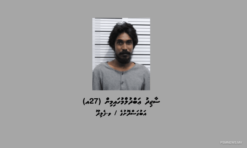 މަސްތުވާތަކެތީގެ ވިޔަފާރިކުރާކަމުގެ ތުހުމަތުގައި މީހަކު ހައްޔަރުކޮށްފި