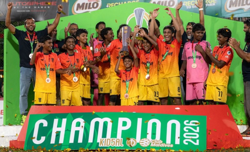 ކްލަބް މޯލްޑިވްސް ކިޑްސަލްގެ ޗެމްޕިއަންކަން އެސްޕަޔާ އެކަޑަމީއަށް