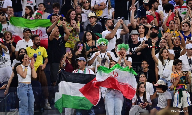 ވޯލްޑް ކަޕްގައި، ފަލަސްޠީނުގެ މިނިވަންކަމަށް ގޮވައިލާ އަޑު ގަދަ!