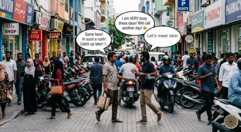 ކޮންމެ ދުލެއްގައި ރަސްކަންކުރަނީ "ބިޒީ" މި ލަފުޒެވެ.