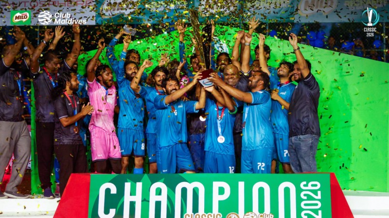 ކުލަބު މޯލްޑިވްސް ކްލަސިކް 2026 ގެ ޗެމްޕިއަންކަން ބިނާރާއަށް