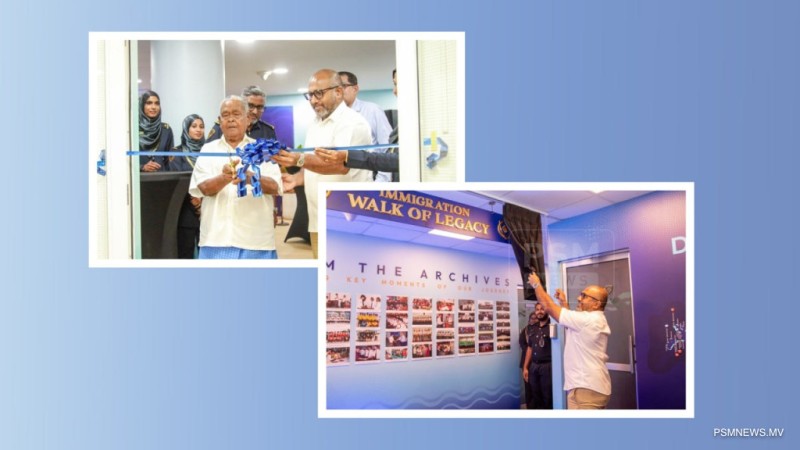 ޕާސްޕޯޓު ޚިދުމަތް ޒަމާނީކޮށް އިމިގްރޭޝަންގެ ތާރީޚީ މައުރަޒު ހުޅުވައިފި