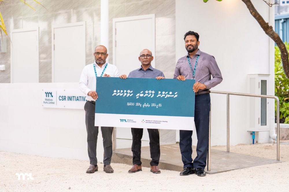 އެމްޕީއެލް އިން ރަސްފަންނުގައި ހެދި ފާޚާނާބަރި ނިންމައި، ހަވާލުކޮށްފި
