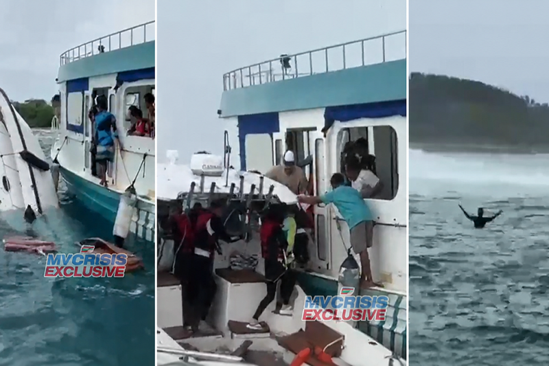 ކުޑަކުދިން ހިމެނޭހެން 14 ފަތުރުވެރިންނާއެކު ދަތުރުކުރި ލޯންޗެއް ދިޔަވެ، އަޑިއަށް ހިނގައްޖެ