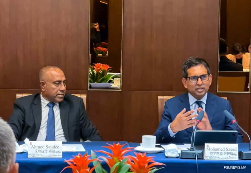 ތަރައްޤީއަށް އެހީވުމަށް، ޗައިނާ އޮތީ ތައްޔާރަށް: ވަޒީރު ސަޢީދު
