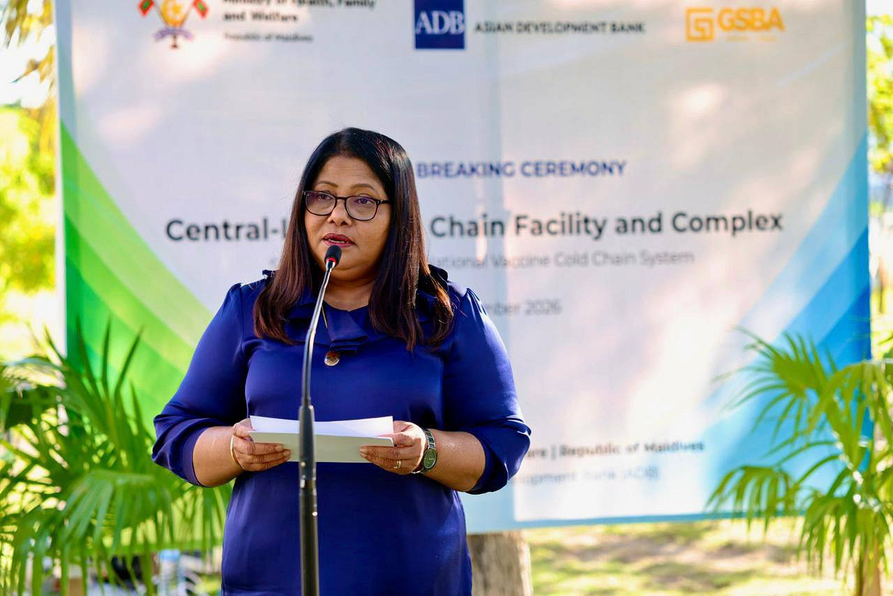 ވެކްސިނާއި ބޭސް ރައްކާކުރާނެ ސެންޓްރަލް ކޯލްޑް ޗެއިން ފެސިލިޓީގެ ބިންގާ އަޅައިފި