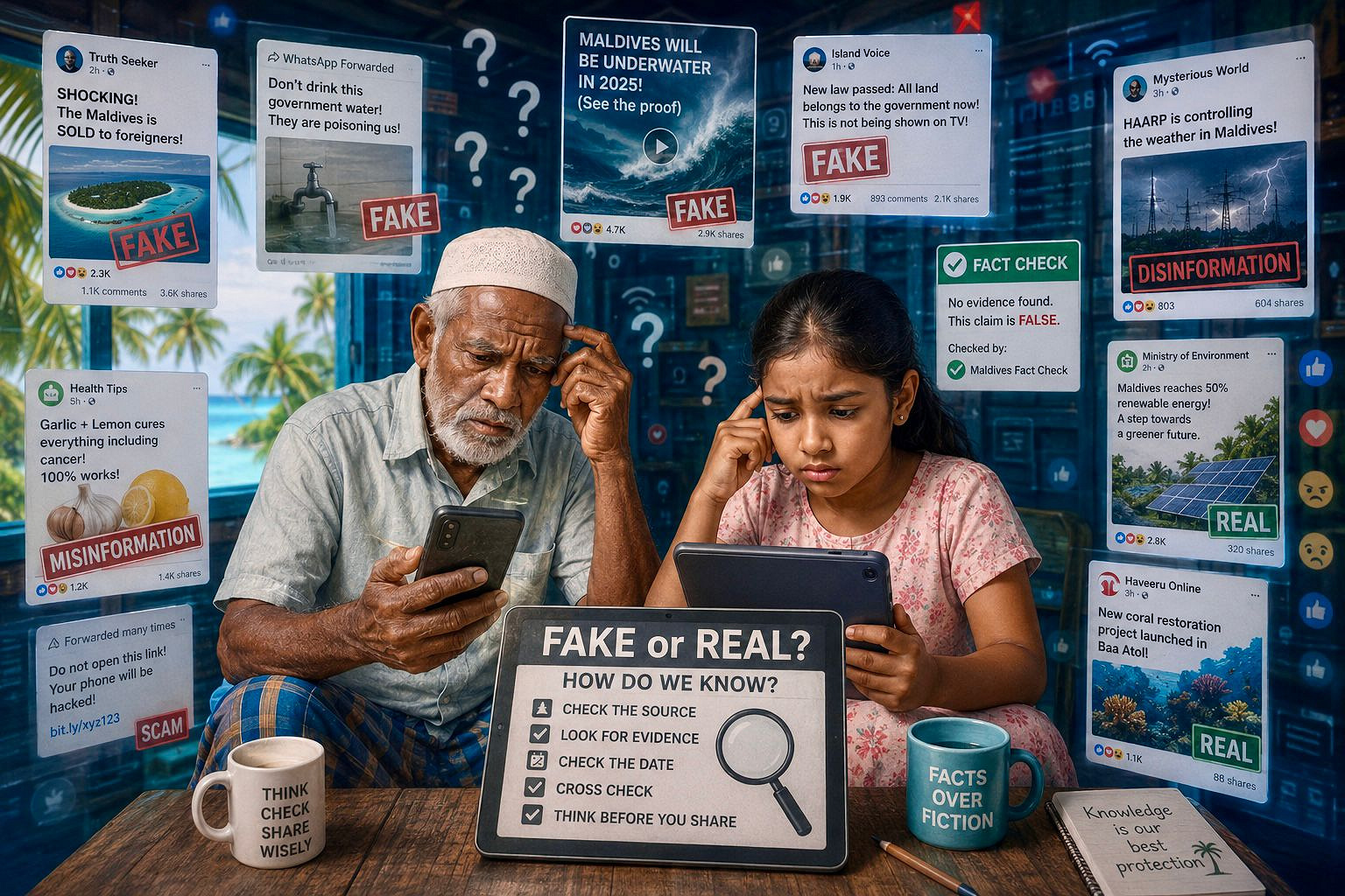ވައިބާއިން އަންނަ މެސެޖަކީ ހަގީގަތެއްތޯ؟ އޭއައިގެ އޮޅުވާލުންތަކުން ރައްކާތެރިވާނެ ގޮތް