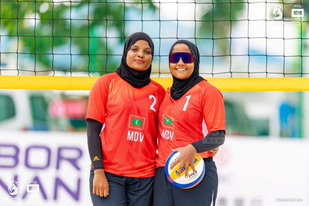 އޭޝިއަން ގޭމްސްއަށް ތައްޔާރުވާން އަންހެން ބީޗްވޮލީ ޕެއާ ބޫޓާނަށް