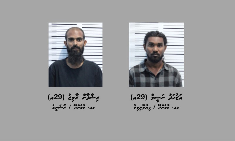 މާމެންދޫން 17.7 ކިލޯގެ މަސްތުވާތަކެއްޗާއެކު ދެ މީހަކު ހައްޔަރުކޮށްފި